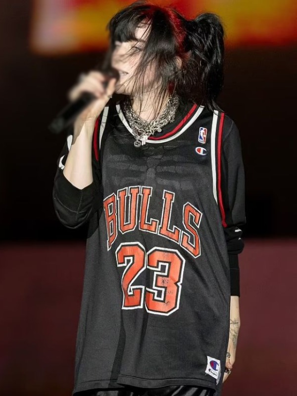 Billie Eilish Black & Red Jersey