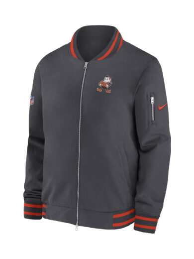 Cleveland Browns Coach Full-Zip Bomber Jacket