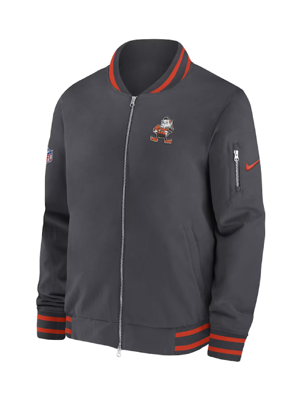 Cleveland Browns Coach Full-Zip Bomber Jacket