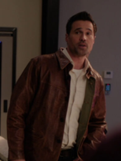 Found S02 Brett Dalton Brown Leather Jacket