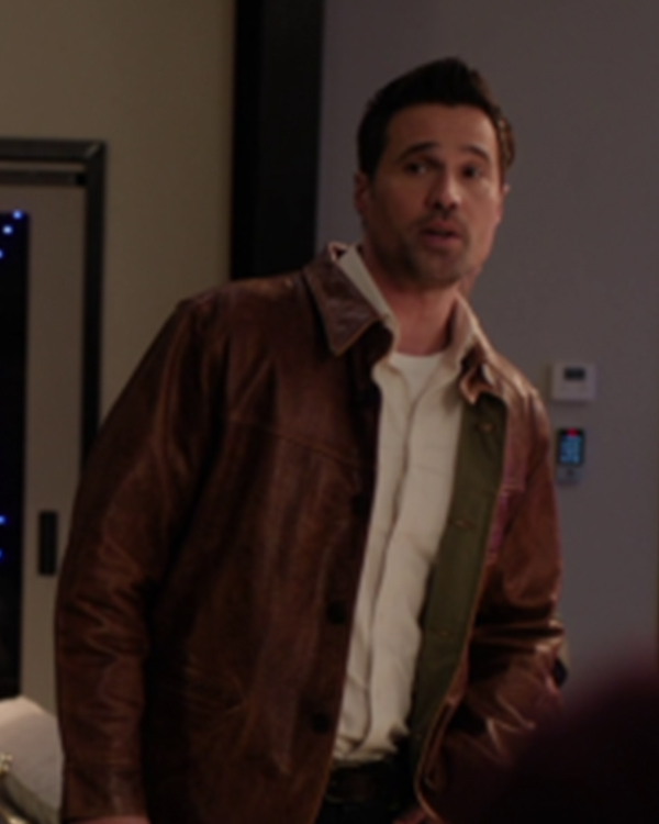 Found S02 Brett Dalton Brown Leather Jacket
