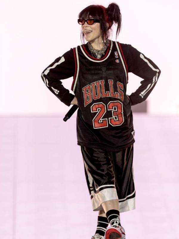 Billie Eilish Black & Red Jersey
