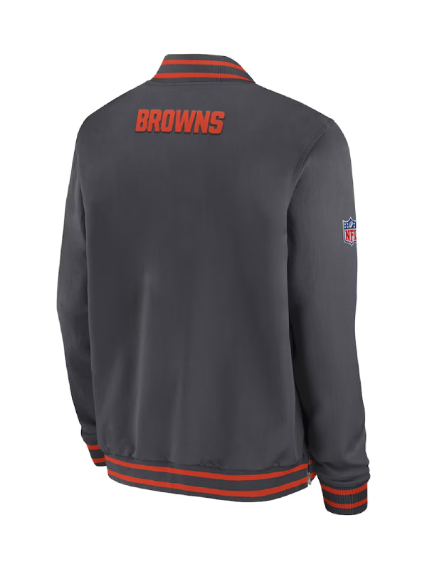 Cleveland Browns Coach Full-Zip Bomber Jacket