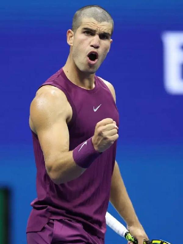2025 US Open Carlos Carlos Alcaraz Purple Tank Top