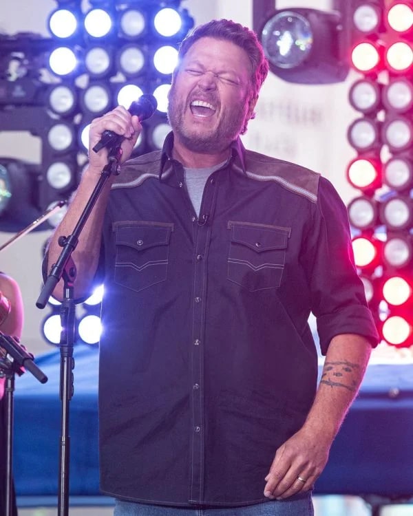 Blake Shelton NBC Today Citi Concert Western Shirt