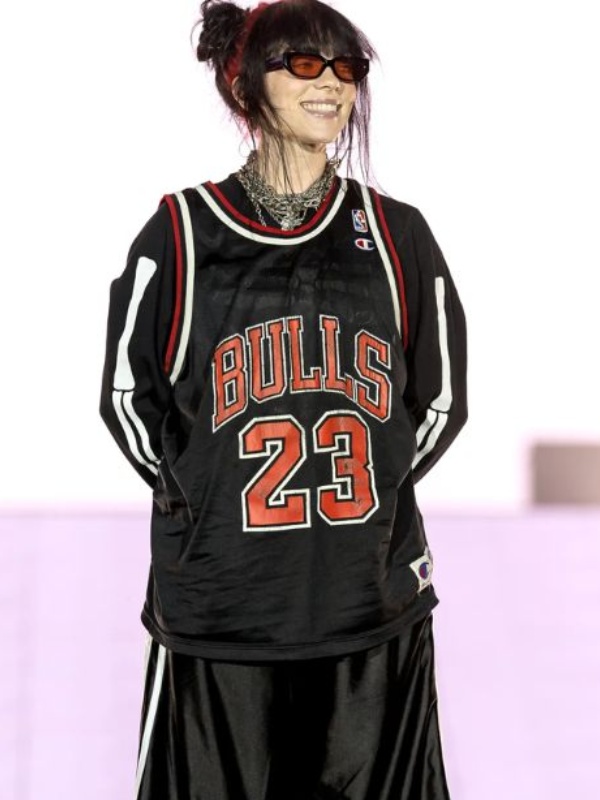 Billie Eilish Black & Red Jersey