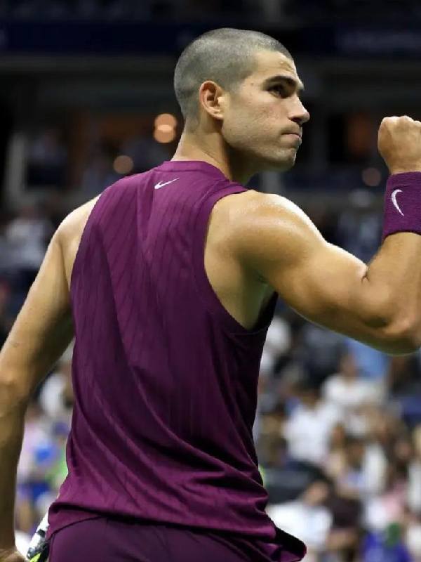 2025 US Open Carlos Carlos Alcaraz Purple Tank Top