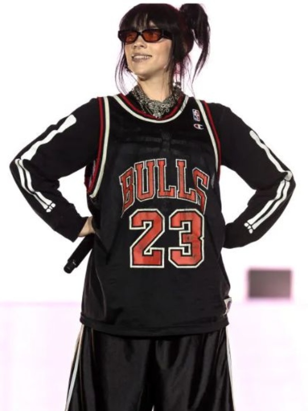 Billie Eilish Black & Red Jersey
