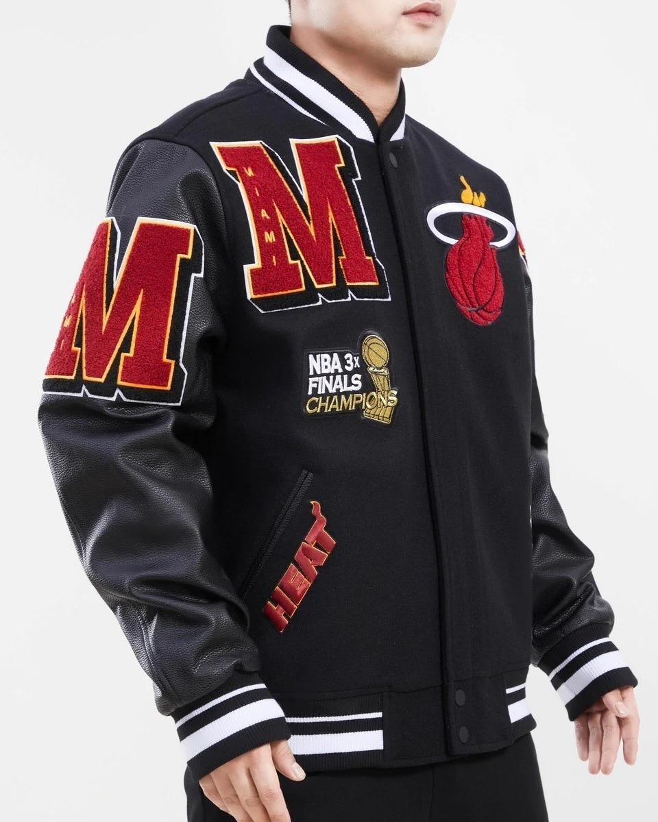 Miami Heat Mash Up Varsity Jacket