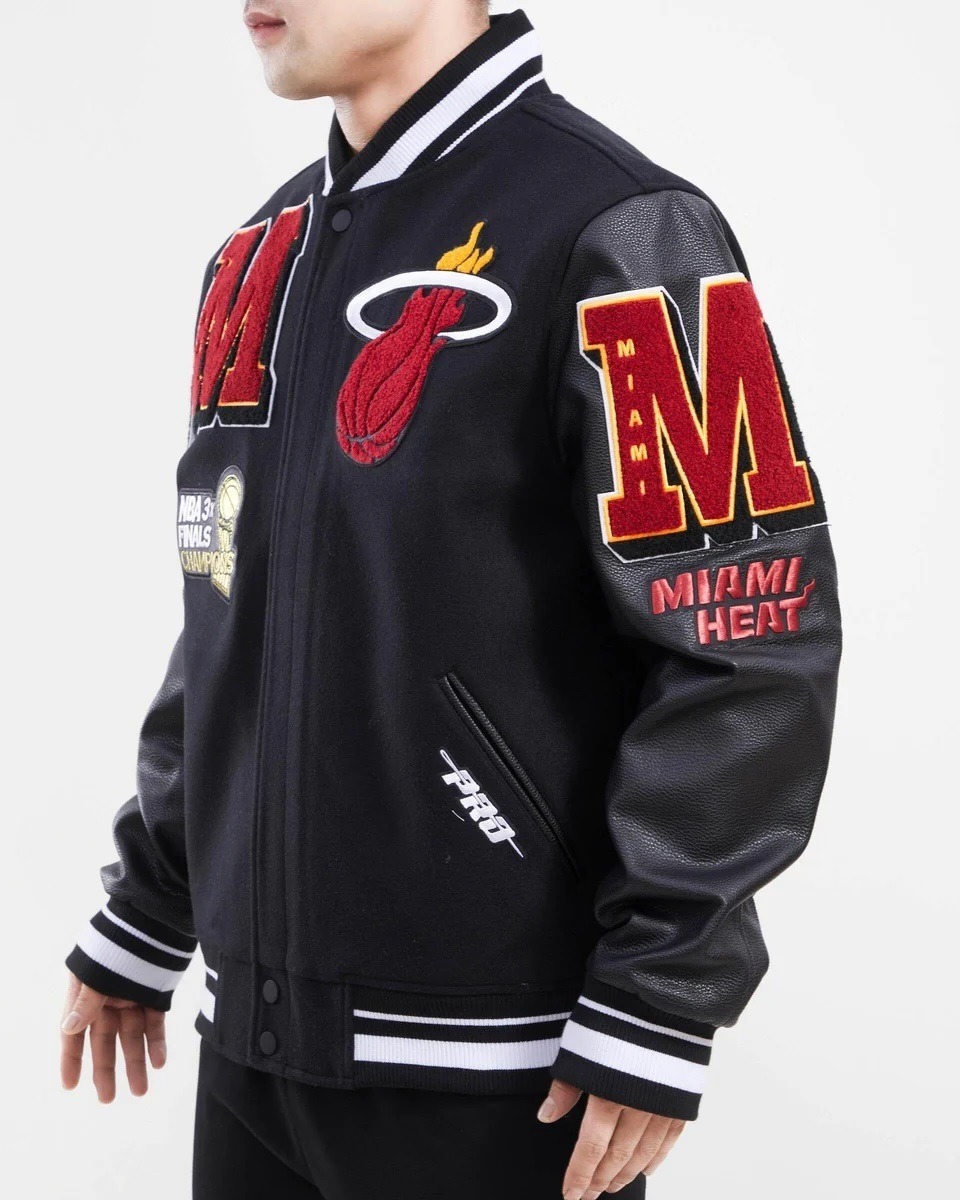 Miami Heat Mash Up Varsity Jacket