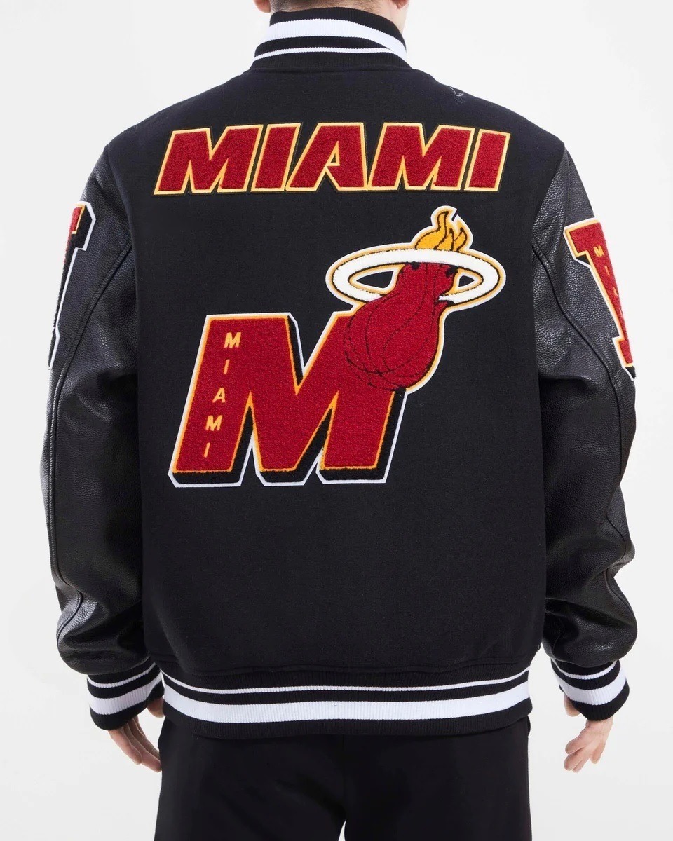 Miami Heat Mash Up Varsity Jacket
