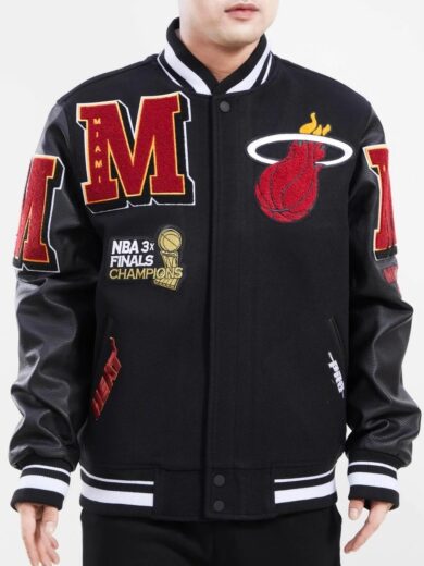 Miami Heat Mash Up Varsity Jacket
