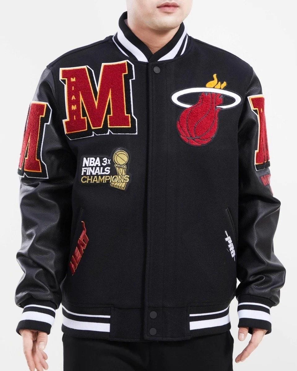 Miami Heat Mash Up Varsity Jacket