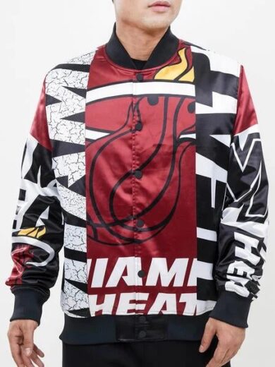 Miami Heat Mashup Satin Jacket