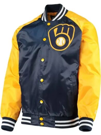 Milwaukee Brewers Blue and Yellow Jacket