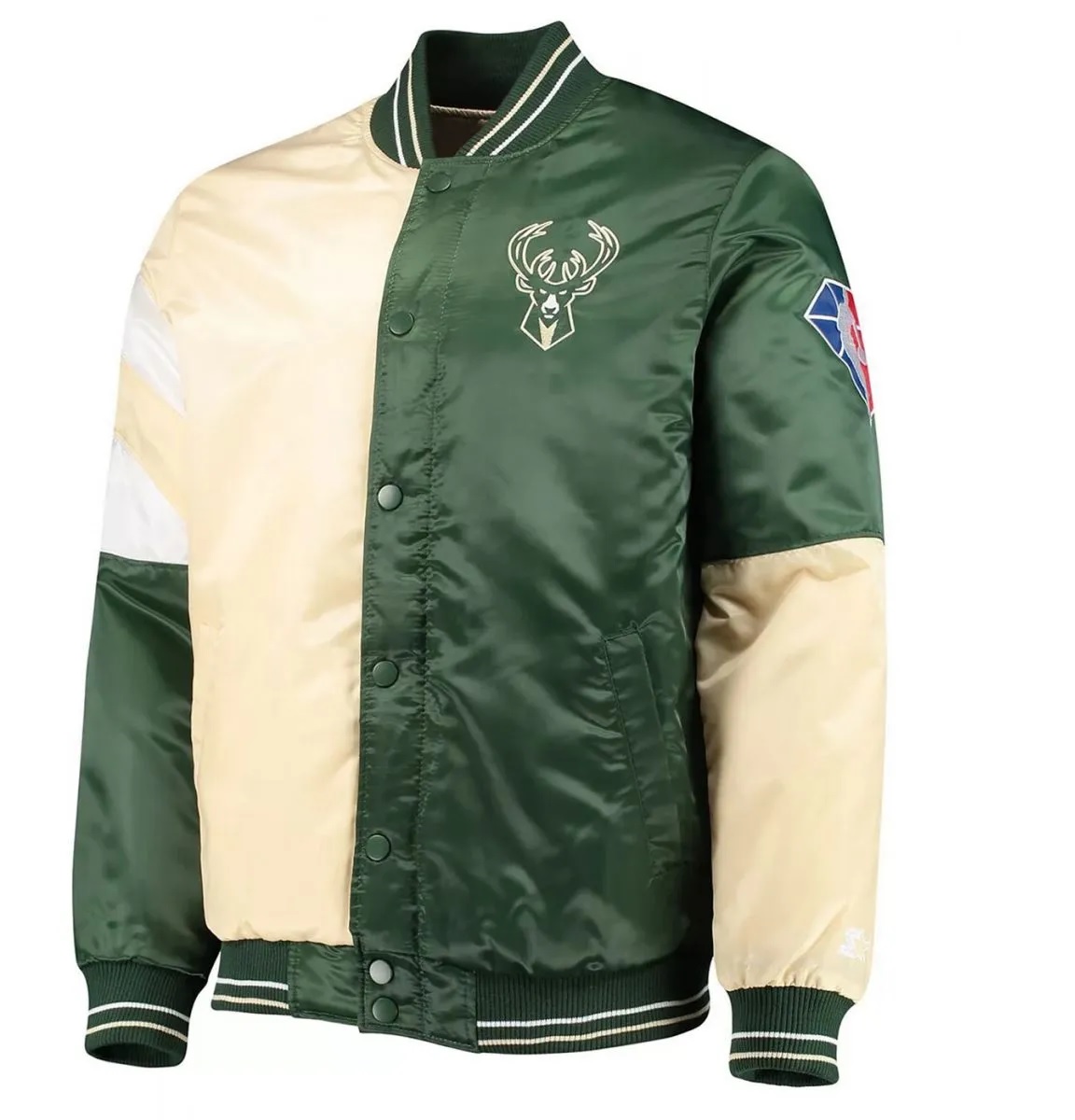 Milwaukee Bucks 75th Anniversary Leader Color Block Jacket
