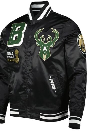 Milwaukee Bucks Mash Up Capsule Satin Jacket