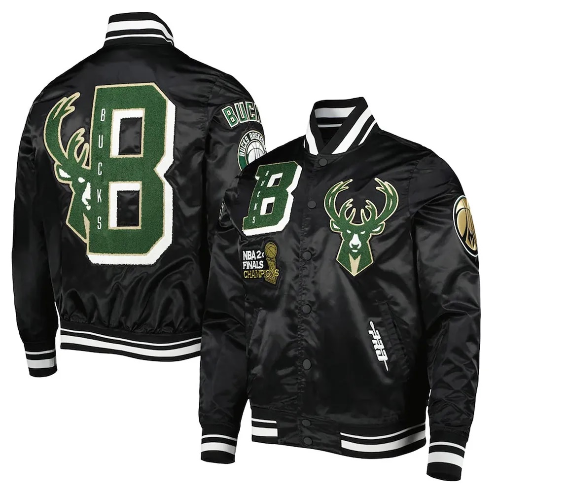 Milwaukee Bucks Mash Up Capsule Satin Jacket