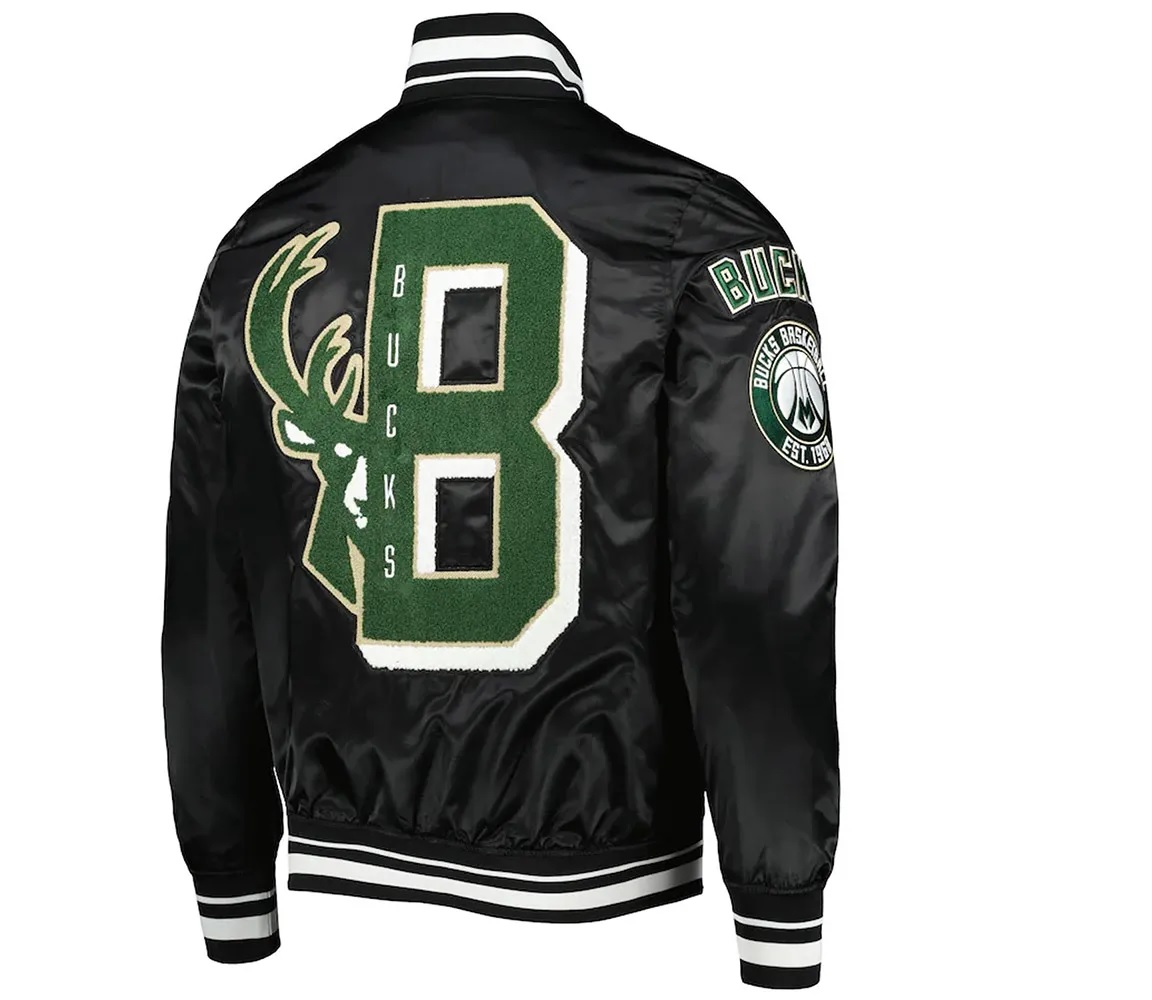 Milwaukee Bucks Mash Up Capsule Satin Jacket