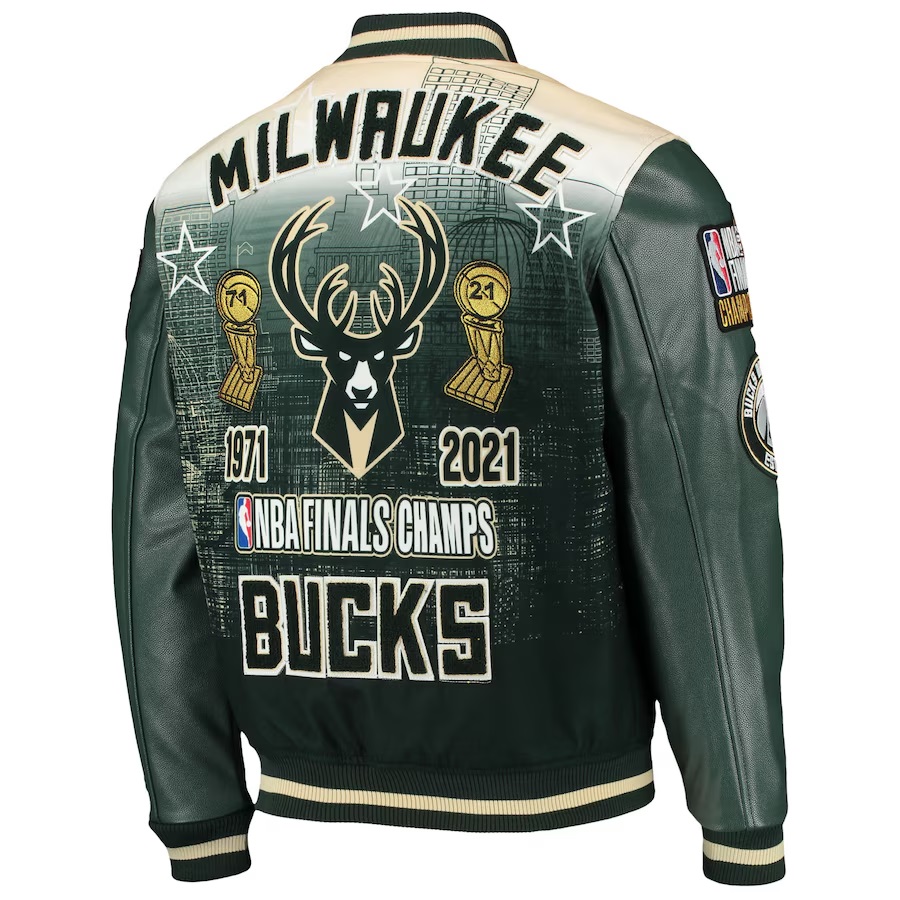Milwaukee Bucks NBA Finals Champs Varsity Jacket