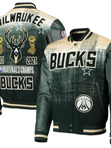 Milwaukee Bucks NBA Finals Champs Varsity Jacket