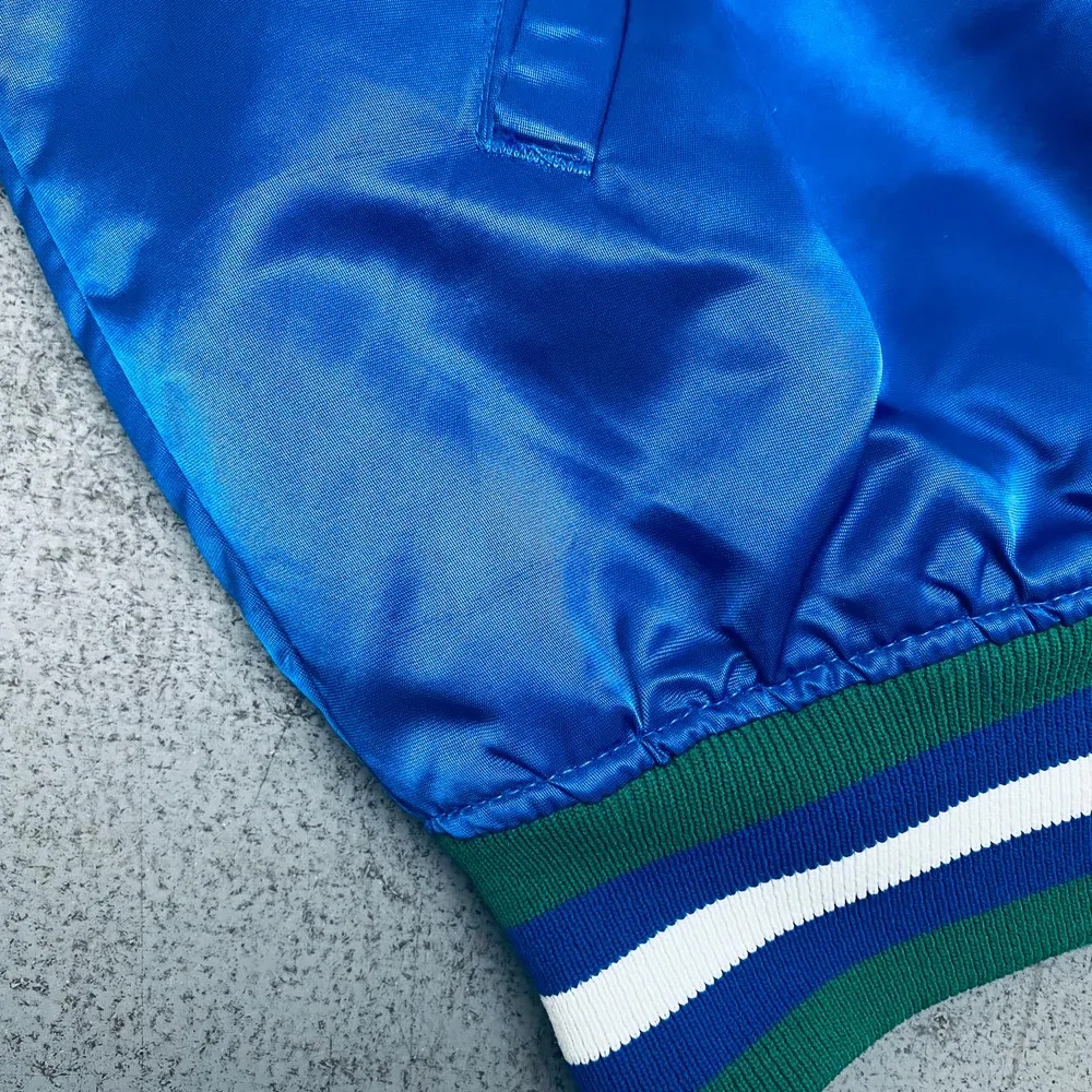 Minnesota Timberwolves 90’s Blue Satin Jacket - Image 9