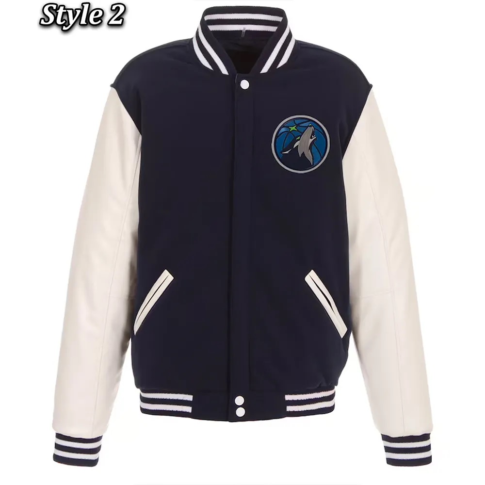 Minnesota Timberwolves Varsity Wool & Leather Jacket