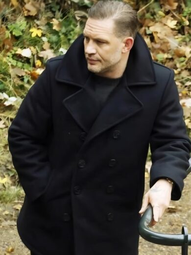 MobLand 2025 Tom Hardy Black Coat