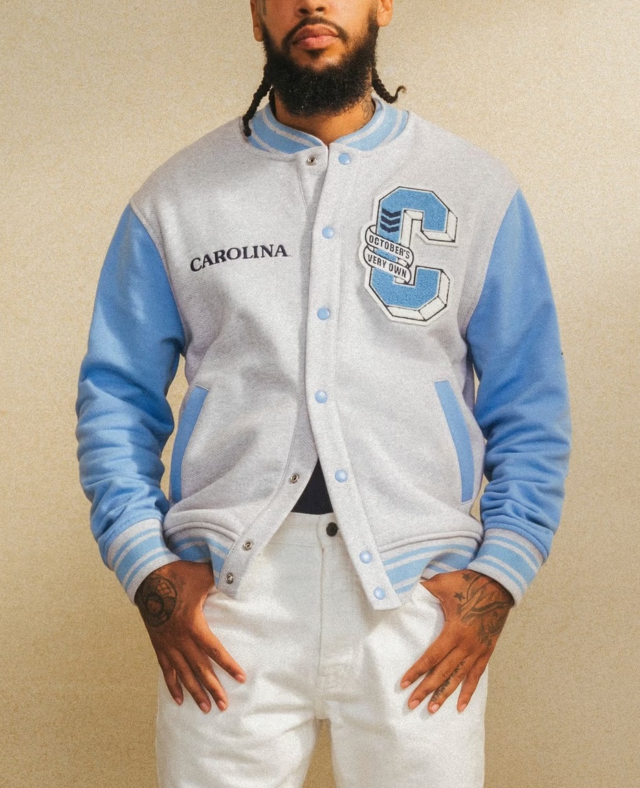 OVO X NCAA Collab Drake Limited Edition North Carolina Jacket