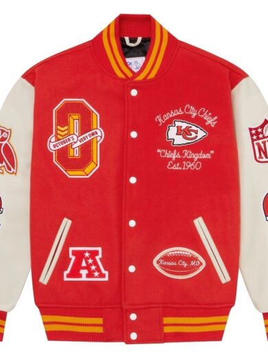 OVO x NFL Kansas City Chiefs Varsity Jacket