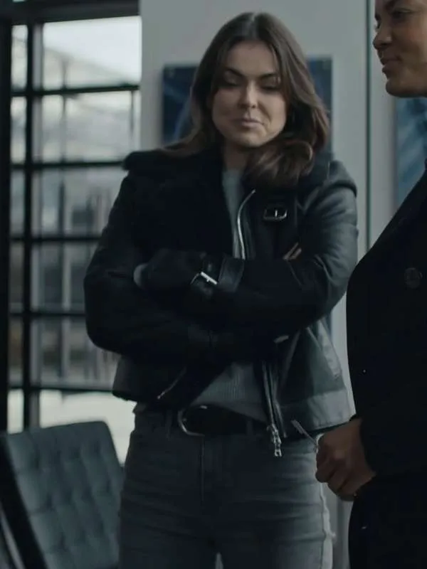 Karla Dixon Reacher S02 Shearling Leather Jacket