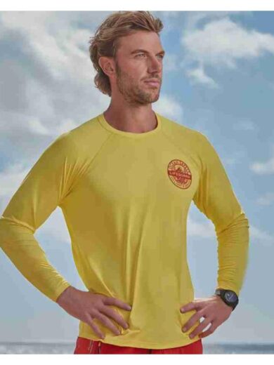 Rescue HI Surf Ocean Safety Lifeguard Yellow T-Shirt
