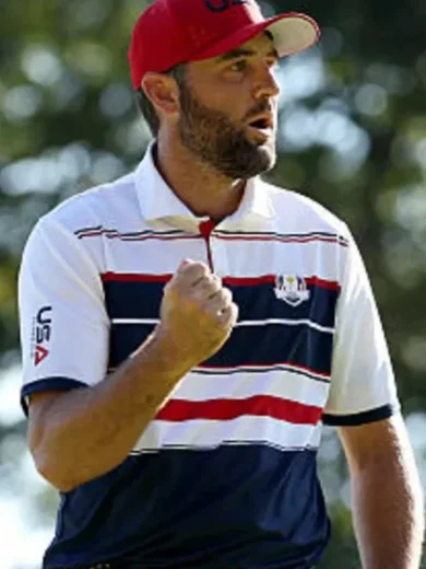 Scottie Scheffler 2025 Ryder Cup Team USA Polo T-Shirt