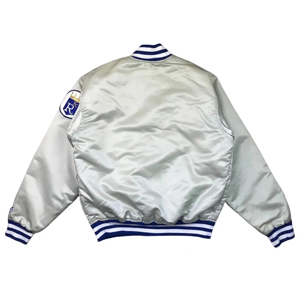Silver Kansas City Royals Satin Jacket