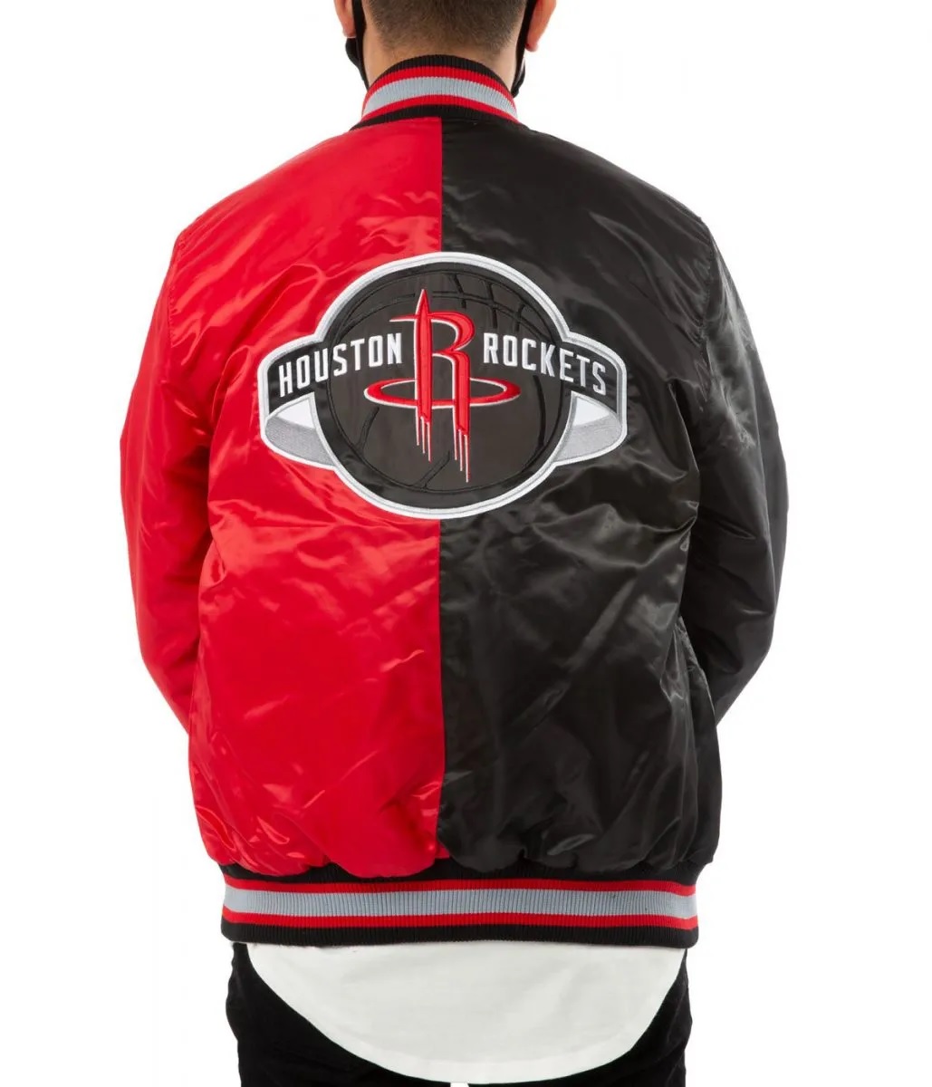Houston Rockets Red and Black Jacket.
