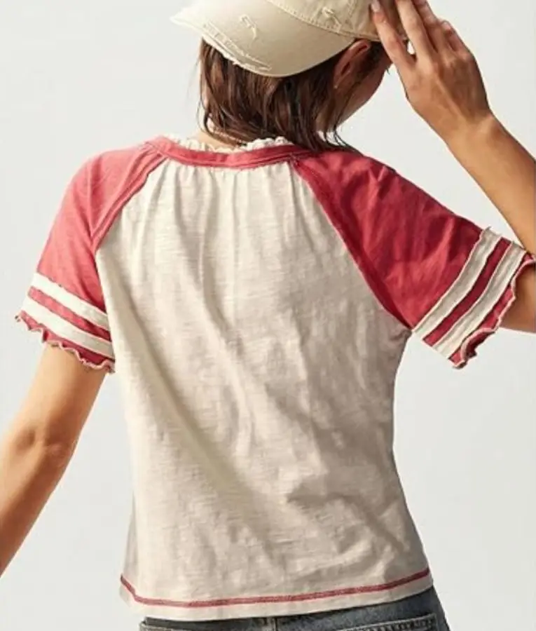 Baylen Out Loud S02 Baylen Dupree Floral Patchwork Top