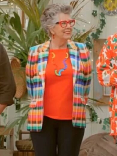 The Great British Bake Off Prue Leith Multicolor Blazer