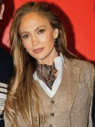 The Today Show 2025 Jennifer Lopez Brown Tweed Blazer