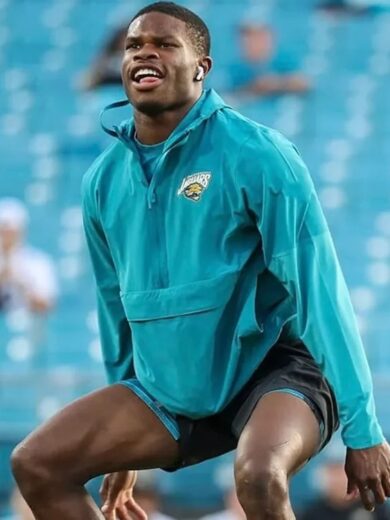 Travis Hunter Jaguars Sideline Anorak Jacket
