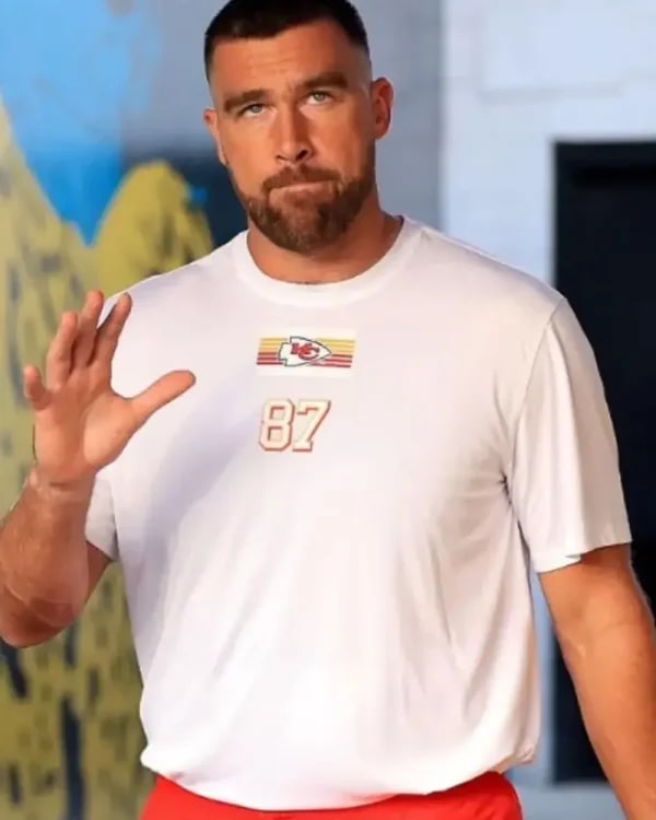 Travis Kelce KC 87 White T-Shirt