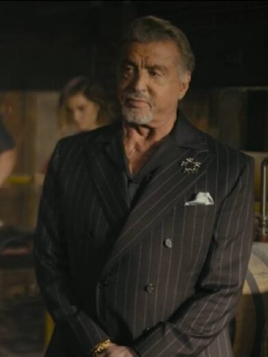 Tulsa King Sylvester Stallone Black Suit
