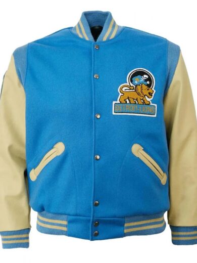 1952 Detroit Lions Cream and Blue Jacket
