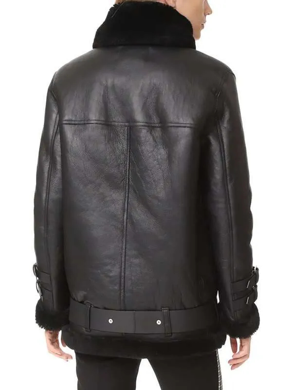 Women Shearling Leather Jacket