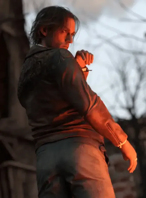 Dr. Luis Serra Navarro Brown Leather Jacket