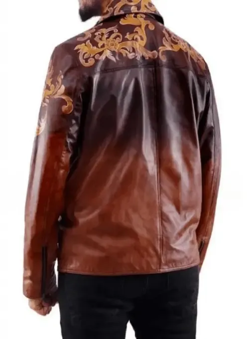 Dr. Luis Serra Navarro Brown Leather Jacket