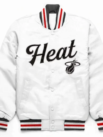 Miami Heat Exclusive White Satin Jacket