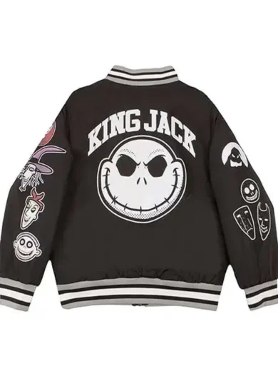 Nightmare Before Christmas Black Varsity Jacket