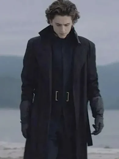 Paul Atreides Signature Black Wool Trench