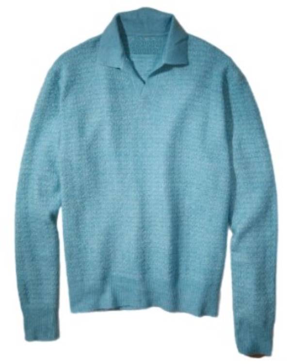 Travis Kelce Long Sleeve Polo Sweater