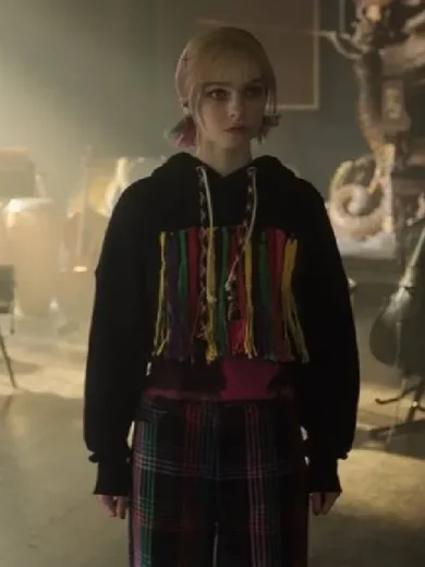 Wednesday Emma Myers Cropped Hoodie